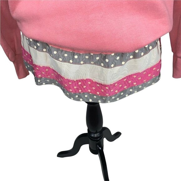 Vintage 1980's Pannill Knitting Co Women's M Medium Sweater Ruffles Peplum Pink - Picture 9 of 9